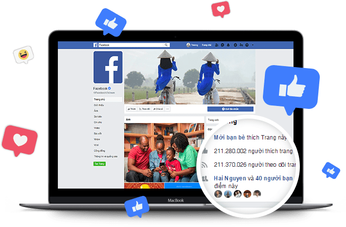 Tăng like Fanpage